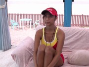 黒く焼けたムチムチエロギャルをナンパしてがっつりセックス！