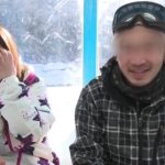 スノボデートに来ている美男美女カップル！MM号で彼女さんを犯しちゃう♡