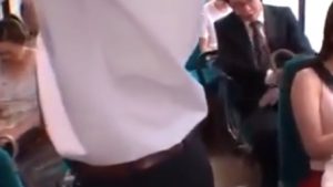 バスの中で巨乳人妻がサラリーマンに犯されて白目むいてるww