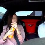 ハーフ顔の美女とカーセックスからのホテルハメ撮りw