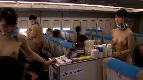 【おすすめ】巨乳美女CAたちがVIP客たちと汗だく中出しご奉仕SEX！