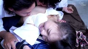 トイレを盗撮されたJKが口封じにしこたま犯される！