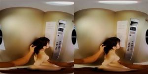 【VR】エレベーターの中でピチピチ美女とエッチしちゃうシチュ！