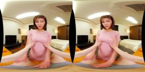 【VR】自慢の美人で大きいおっぱいの妻と夕食後に中出しエッチ！